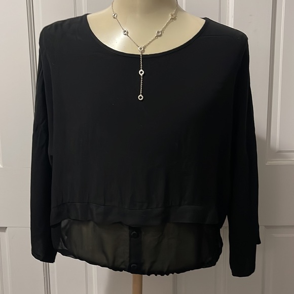 Pistache black blouse made in Italy - Picture 2 of 5